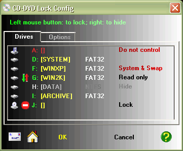 CD-DVD Lock 3.04 screenshot