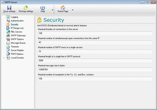 Email Security 5.261 screenshot