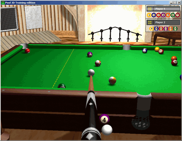 Screenshot vom Programm: Pool 3D Training Edition