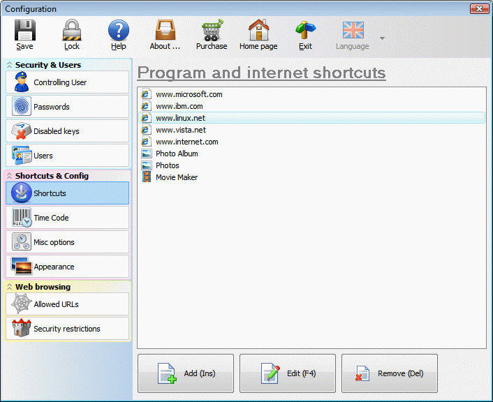 Screenshot of Public PC Desktop