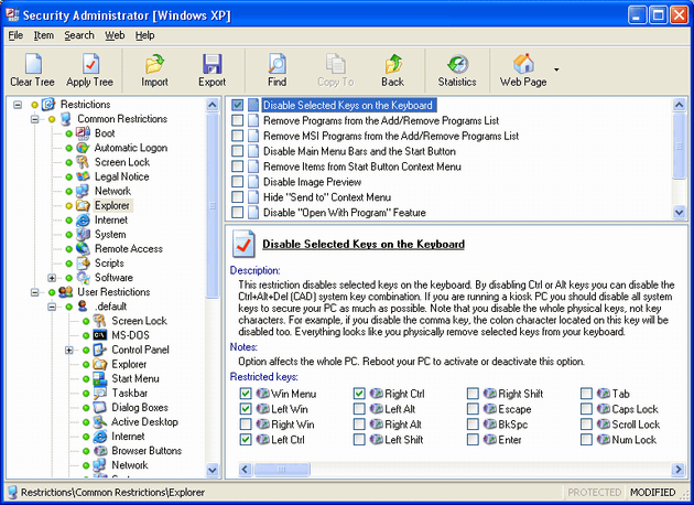 Screenshot of 1st Security Administrator-Pro 10.51